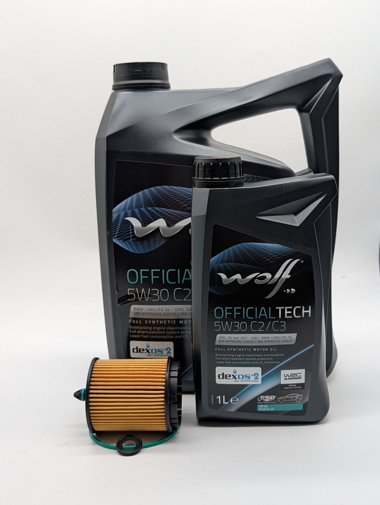 Saab 9-3 Service kit. Oljeservice / Mellanservice biopower 2003-2012 1.8, 2,0 4cyl 5w30